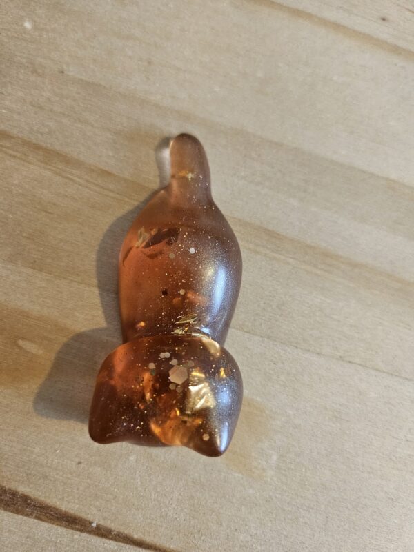 Figurine chat en résine epoxy